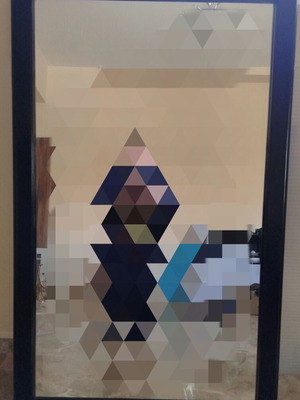 Large black mirror