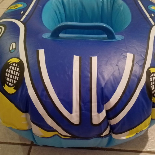 Baby inflatable float like new with cat design