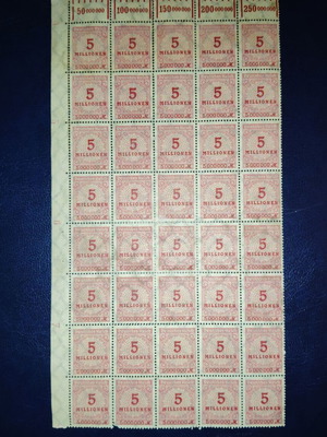 Germany Weimar stamps mint sheet