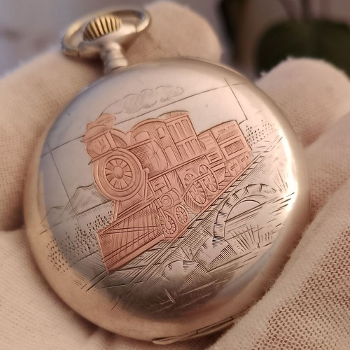 Omega pocket watch collectible used, 1919 lepine open face