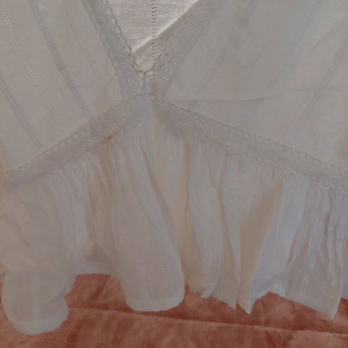 Pink Woman top white large cotton like new