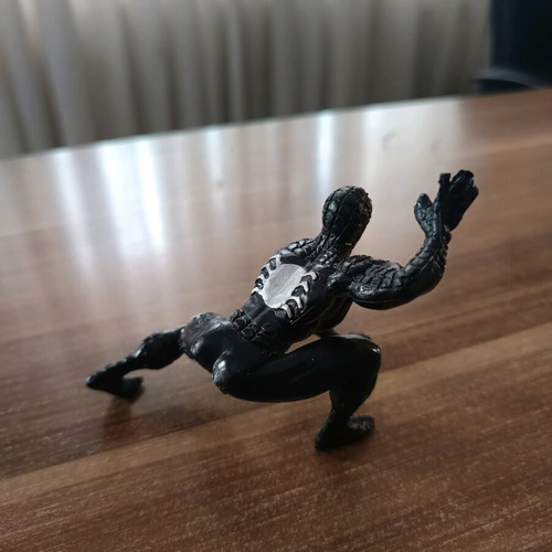 Spiderman black suit figure used, 8cm height, Marvel