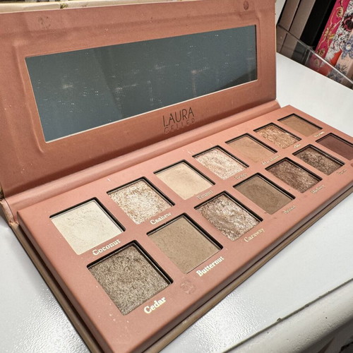 Laura Geller Beige and Brown Eyeshadow Palette used