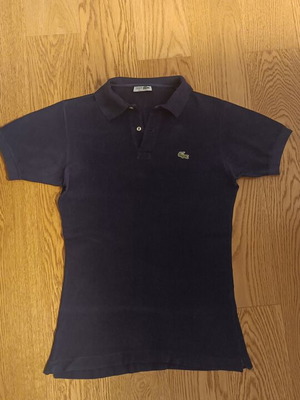Vintage Lacoste T-shirt Polo by André Gillier used, blue, size M