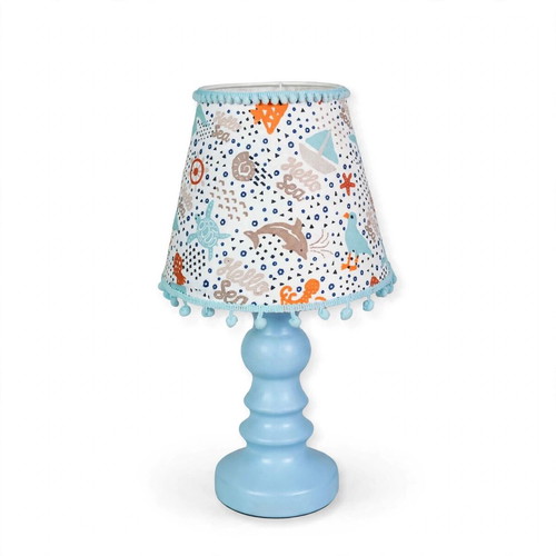 Children's table lamp with sea creatures design, E27