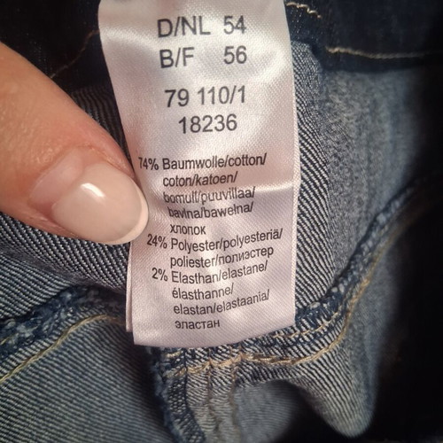 Women's jeans with rhinestones like new, dark blue, size 4XL