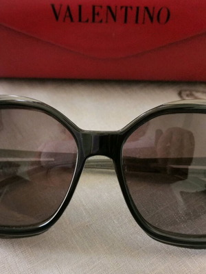 Valentino sunglasses acetate used, gray with case