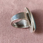 Silver ring 950 with natural turquoise
