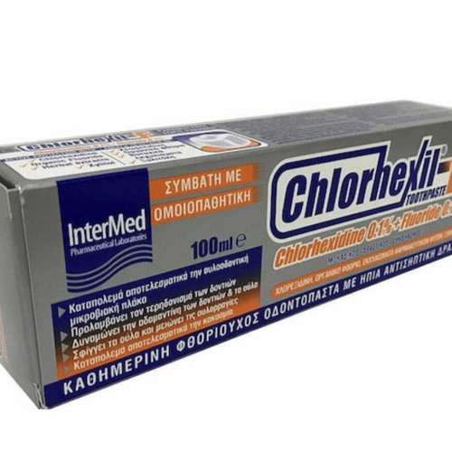 InterMed Chlorhexil F toothpaste 100ml new with chlorhexidine
