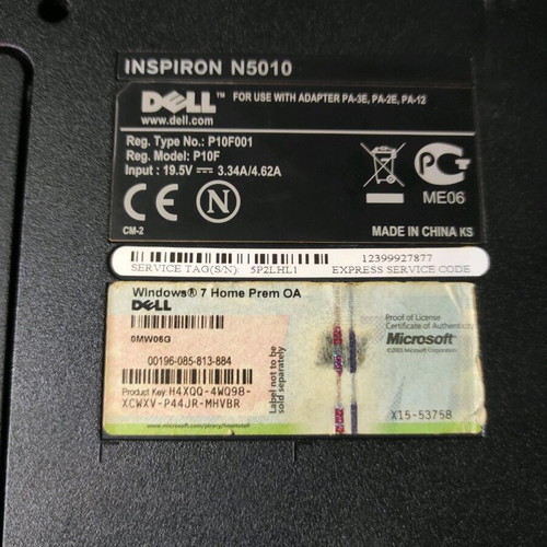 Dell laptop used, red color, excellent condition