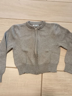 Ζακέτα Mayoral με φερμουάρ, 5 ετών, σαν καινούργιο, γκρι με ασημί