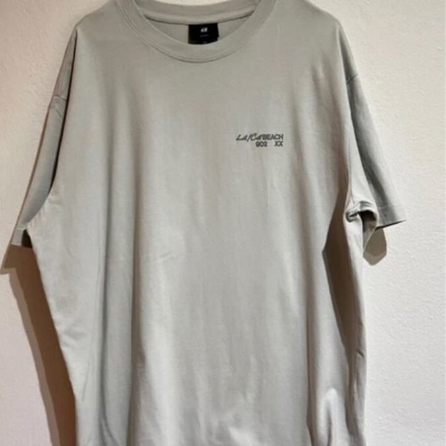 Gray short-sleeve shirt H&M like new, size L