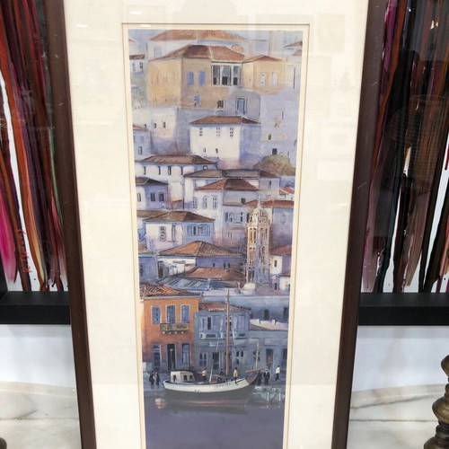 Chromolithograph Giannis Stavrou used “HYDRA” numbered 134/150