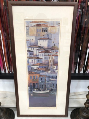 Chromolithograph Giannis Stavrou used “HYDRA” numbered 134/150