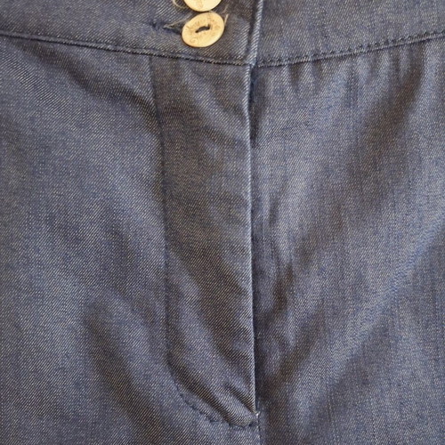 Doca women's pants L, dark blue denim style