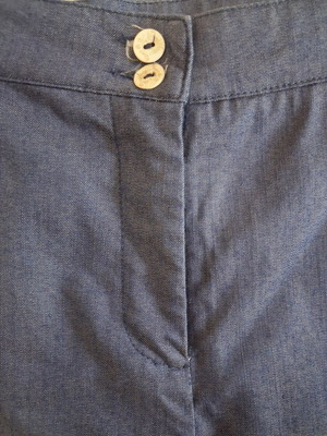 Doca women's pants L, dark blue denim style