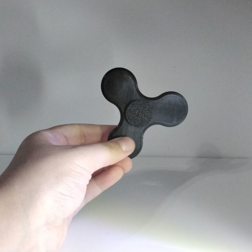 Fidget spinner black 3D printed, new