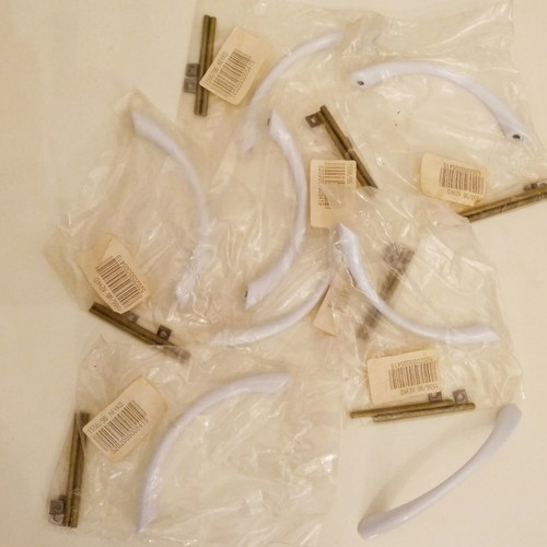 Zogometal furniture handles white new, pack of 7 pieces