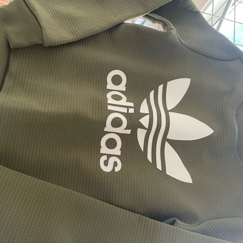 Adidas sweater used, size small, green