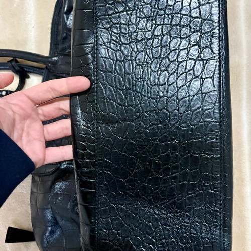 Tosca Blu shoulder bag black leather used
