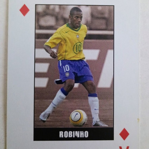Robinho Brazil collectible card used, 2006