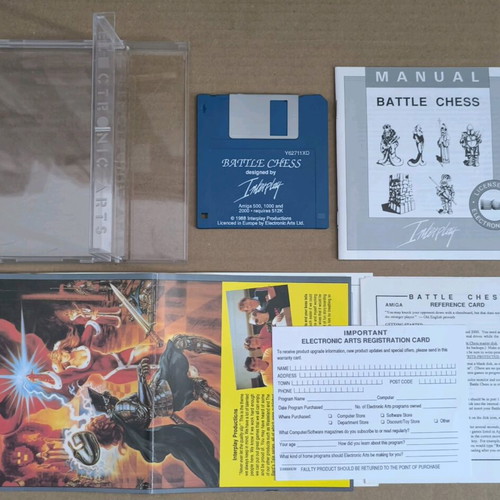 Battle Chess Interplay Amiga like new, complete in plastic case