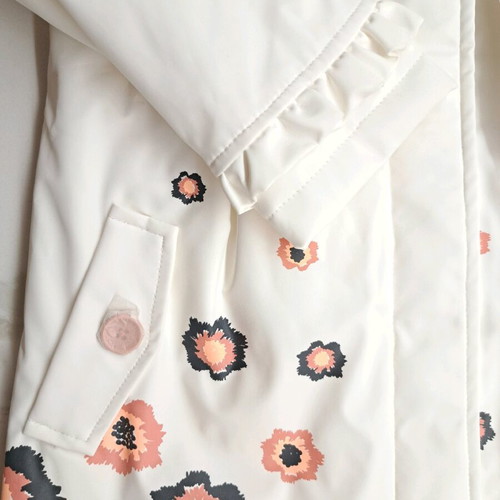 Girls' jacket new Orchestra white with fur and waterproof