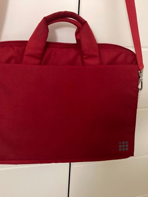 Moleskine laptop bag red used