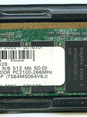 HUNIX 512MB SO-DIMM DDR PC2100-266MHz RAM memory like new