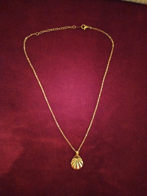 S.Steel necklace new, gold color stainless steel