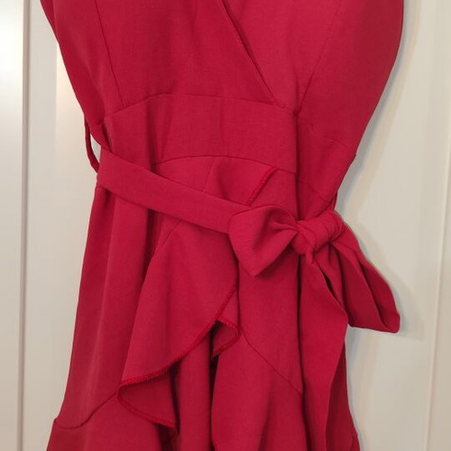 Mini dress coral color size Small like new