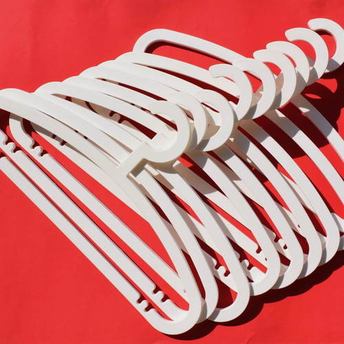 Ikea Hemlis vintage collectible adult clothes hangers pack of 9 white
