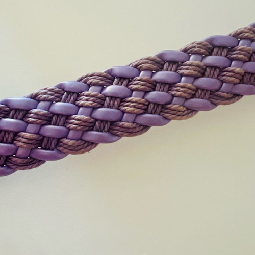 Women's braided belt lilac purple size 105cm like new