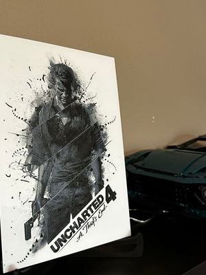 3D embossed image Uncharted 4 with Nathan Drake new