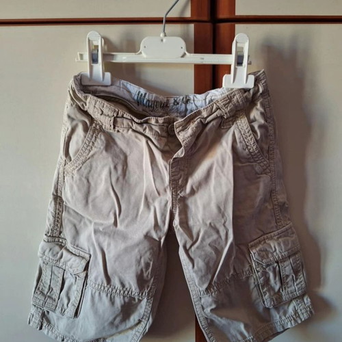 Cargo shorts for boy 6 years like new, beige, 116 cm