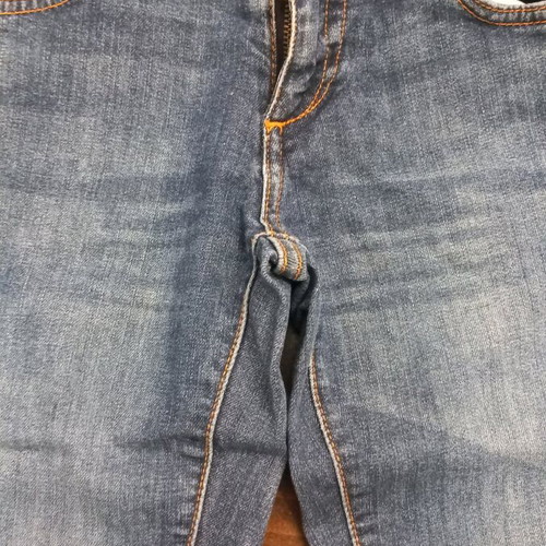 Women's denim jeans used, low rise