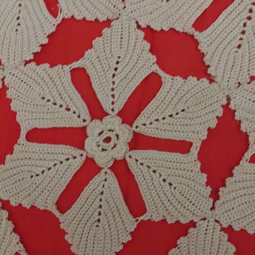 Handmade crochet table runner 80x50 unused