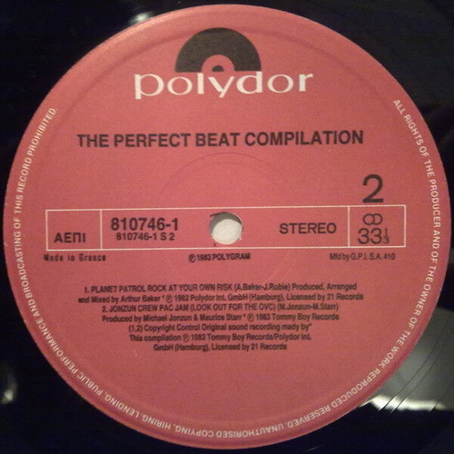The Perfect Beat vinyl record used, electronic genre