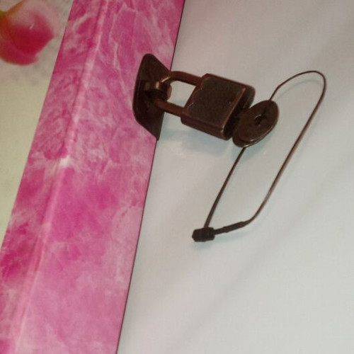 Vintage romantic diary album with box and lock 90s like new