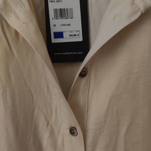 Mat Fashion shirt new, beige, size M