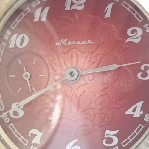 Molnija Firebird Soviet pocket watch used, vintage mechanical