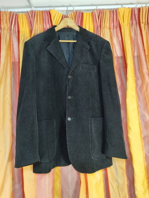 Men's corduroy jacket XL used, charcoal grey, Millennium Fashion Group