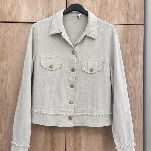Linen jacket like new, beige, size S