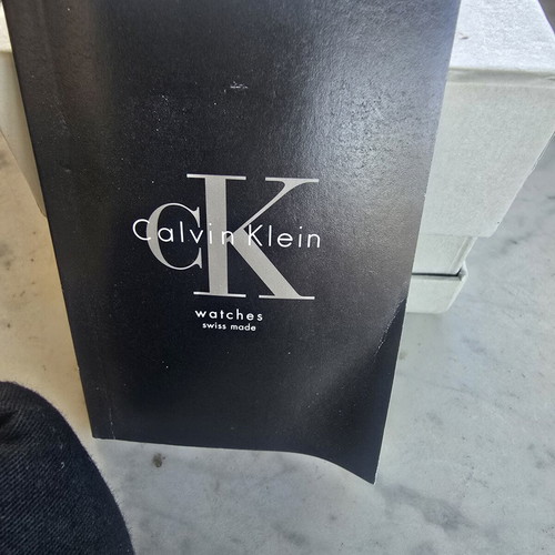 Calvin Klein watch like new, women's black with box and paperwork