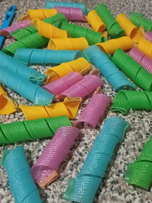 Hair rollers like new, set