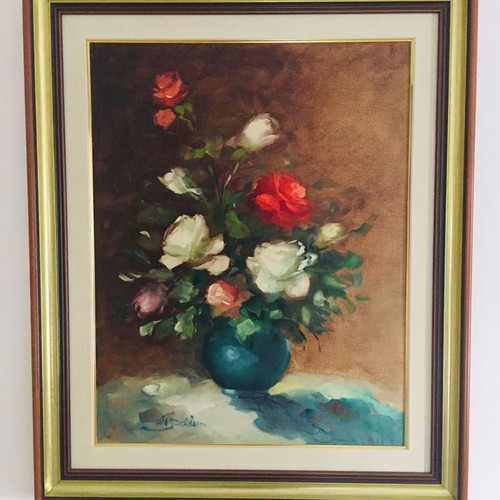Painting with new frame 67 x 81 cm