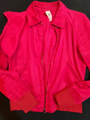 Cycle women's jacket used, 100% bamboo, size L, red