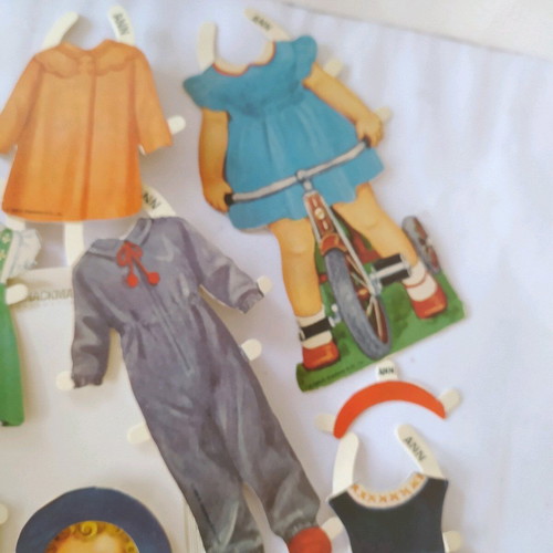 Vintage collectible paper doll with clothes Shackman 1986 like new
