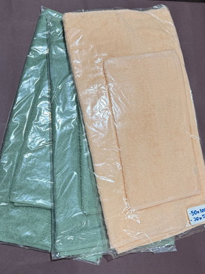 Towel sets face 100x50 & hand 50x30 new, cotton, 3 sets