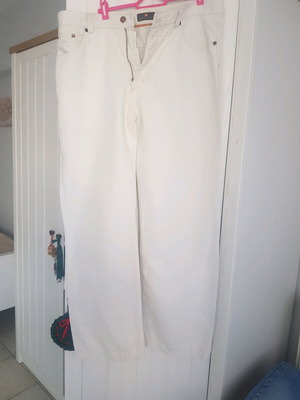 Navy & Green summer pants used, white, men's